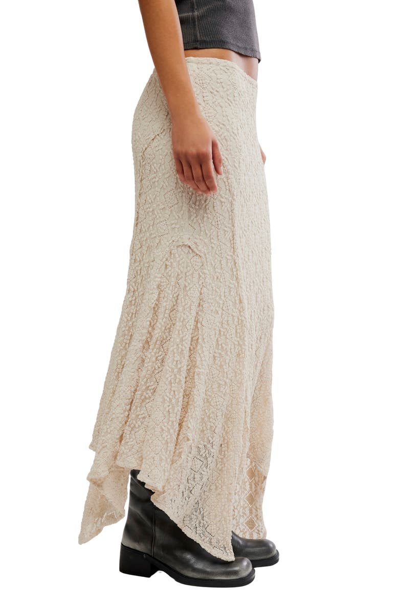 Bella Lace Mermaid Skirt, Alternate, color, TEA
