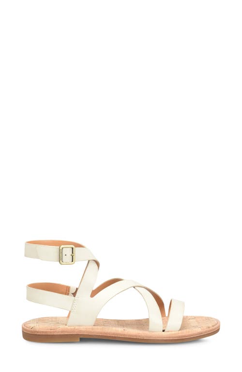 Kork-ease ® Bryleigh Ankle Strap Sandal In Cream Leather