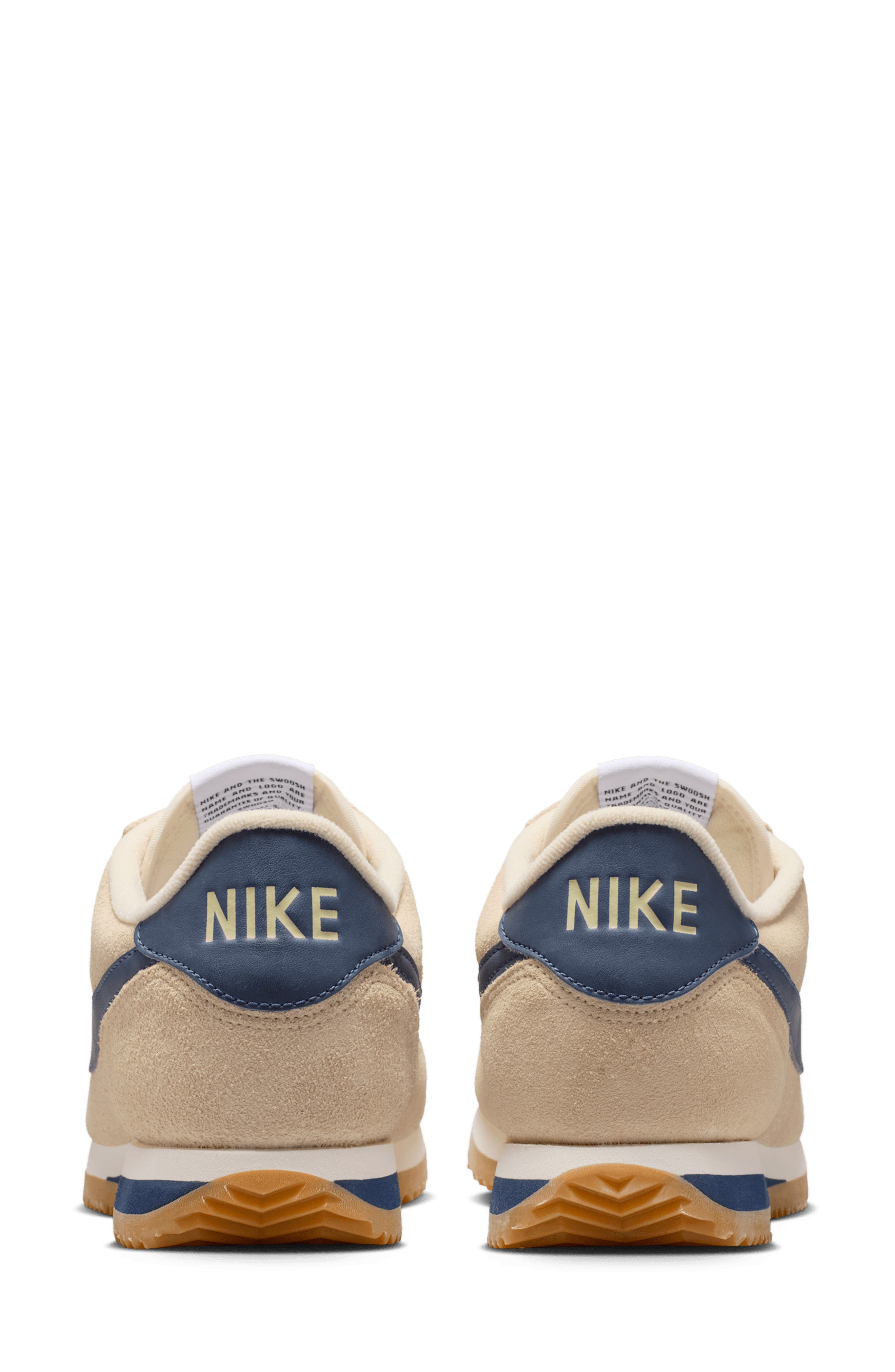 Cortez Suede Sneaker, Alternate, color, BEACH/ SAIL/ LIGHT BROWN/ NAVY