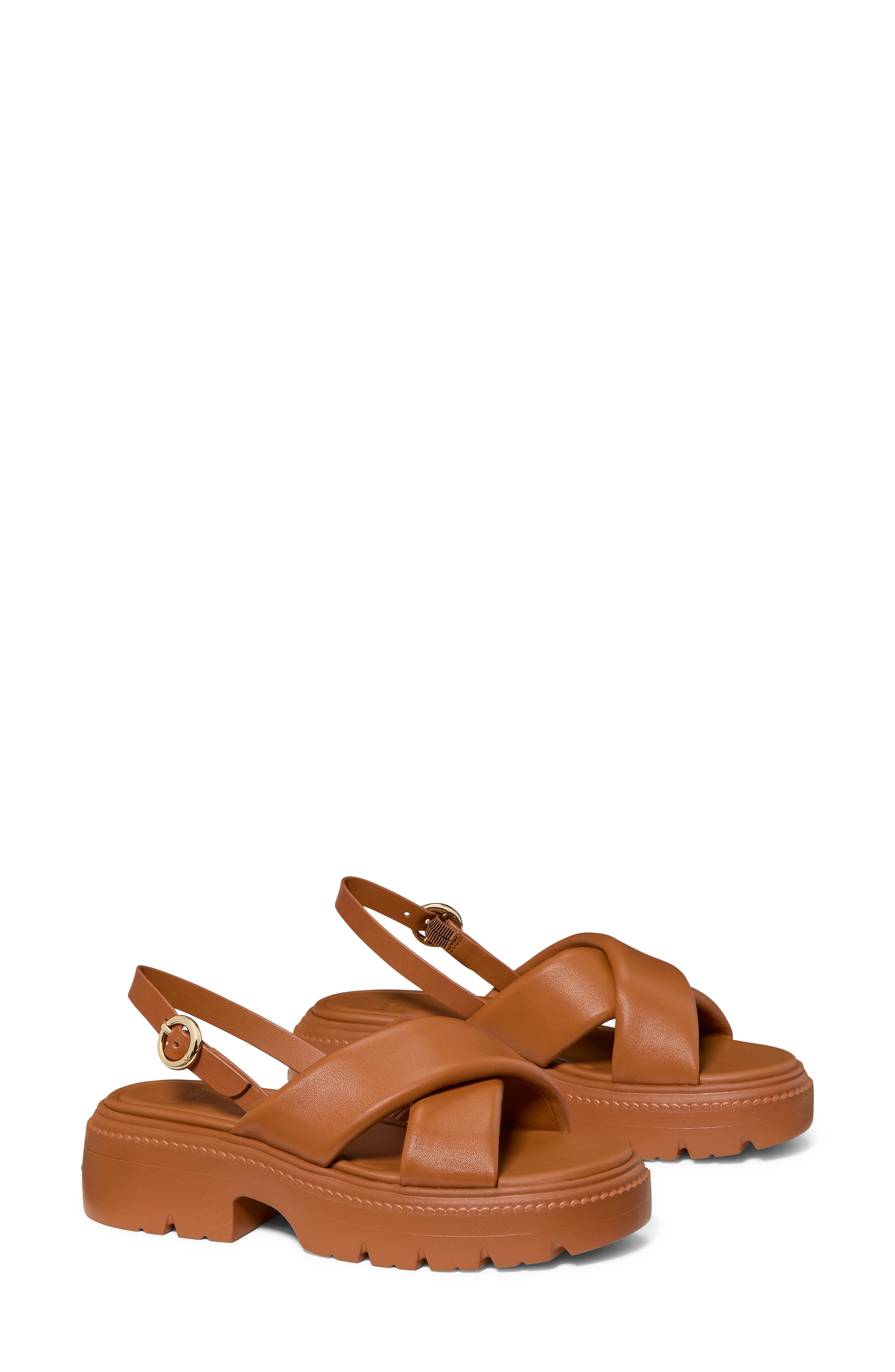 Kate Spade New York slingback platform sandal, Alternate, color, Saddle