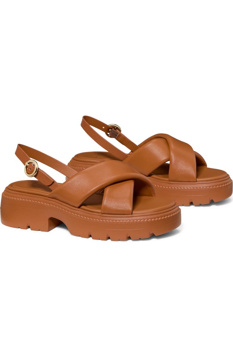 Kate Spade New York slingback platform sandal, Alternate, color, Saddle