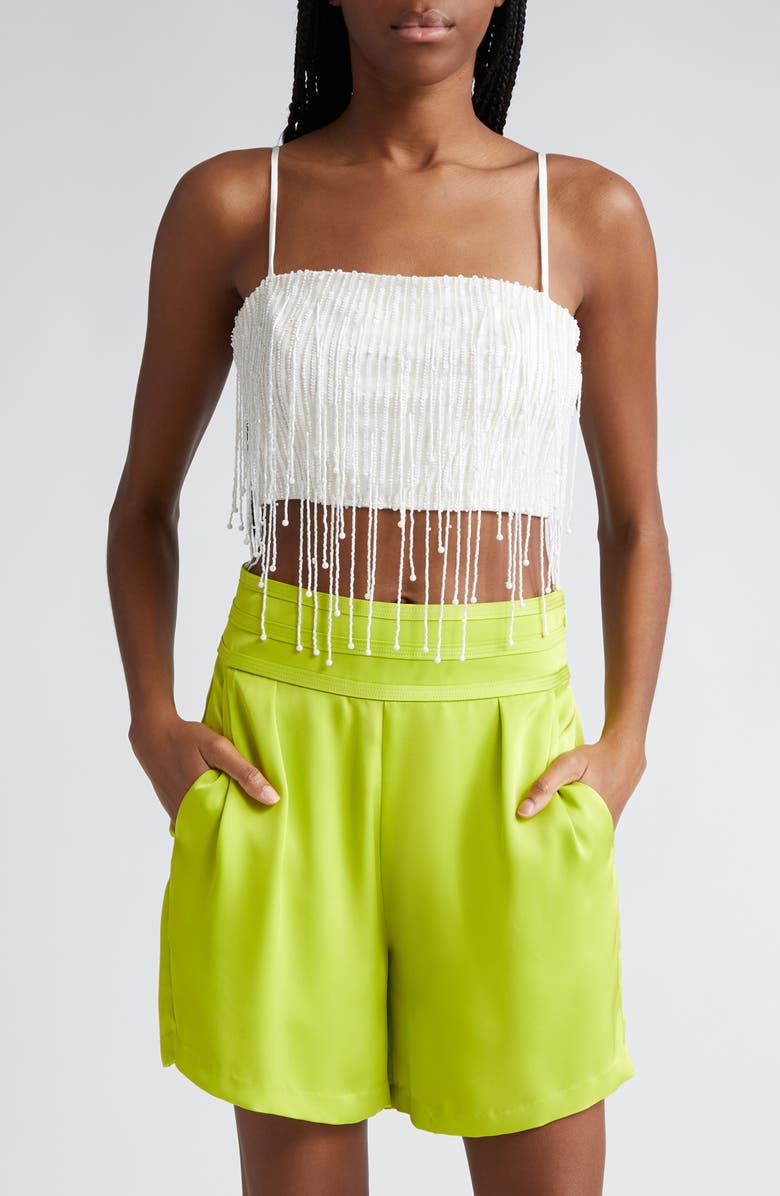 Ramy Brook Corrinne Fringe Crop Tank, Main, color, 