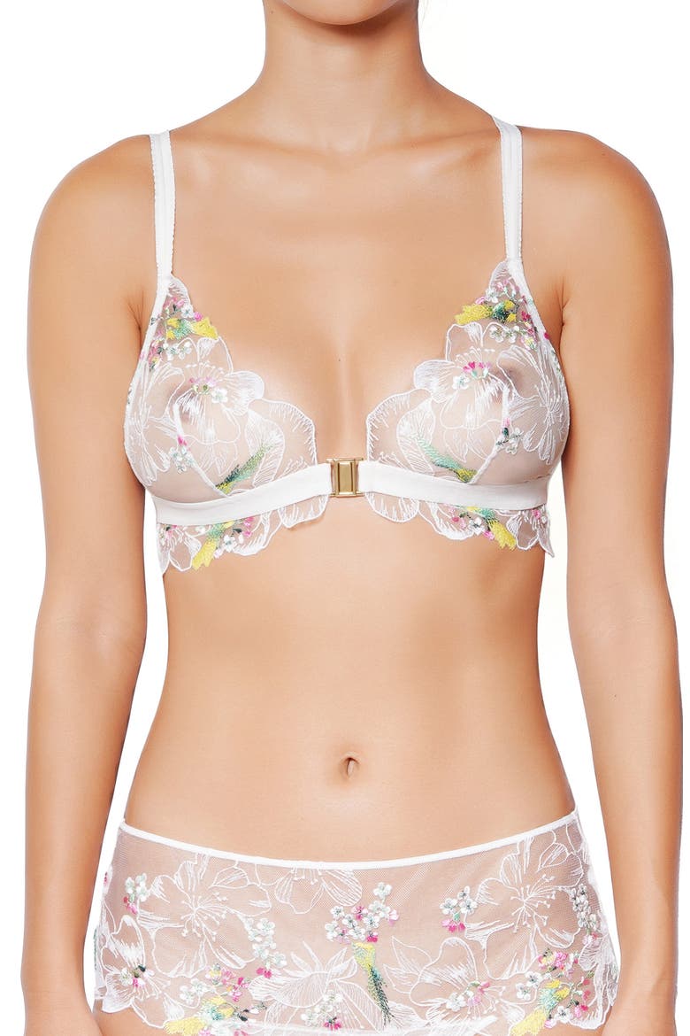 Winter Romance Bralette, Alternate, color, FLORAL WHITE