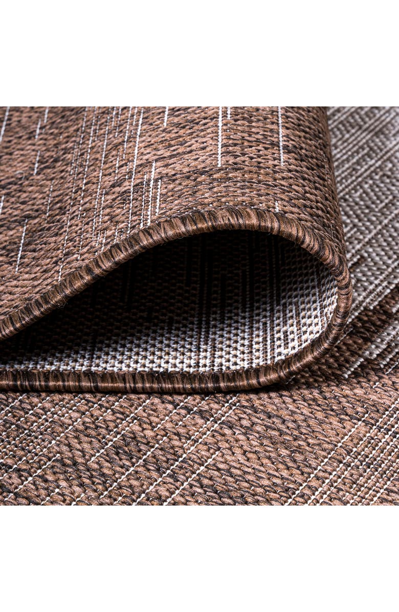 JONATHAN Y Tavira Modern Strie' Indoor/Outdoor Area Rug, Alternate, color, Brown/Beige