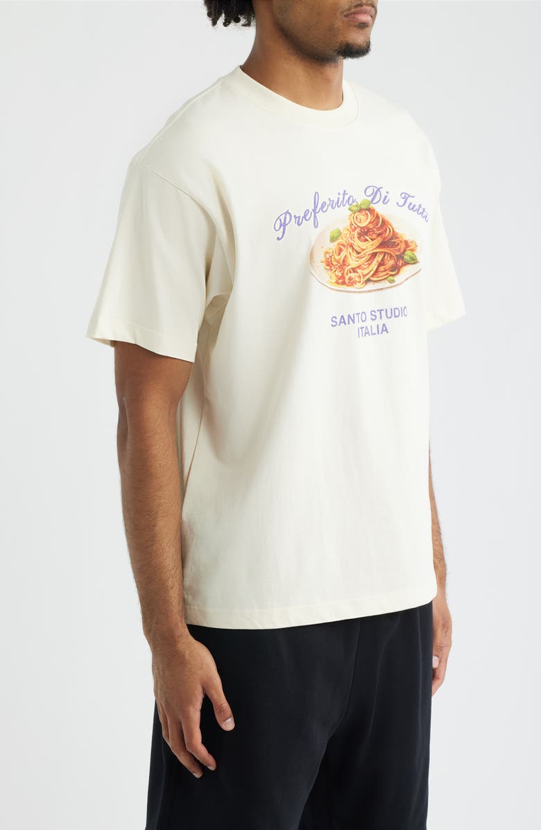 SANTO STUDIO Preferito Di Tutto Graphic Cotton T-Shirt, Alternate, color, Ivory