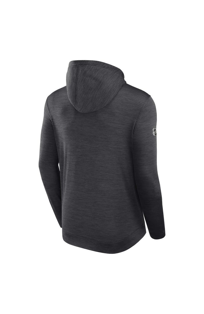 FANATICS Men's Fanatics Branded  Heather Charcoal Vegas Golden Knights Authentic Pro Tech Pullover Hoodie, Alternate, color, 