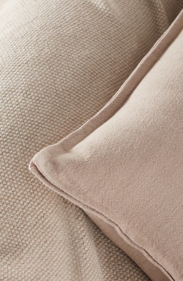 Nordstrom Washed Linen Accent Pillow, Alternate, color, Tan Thread
