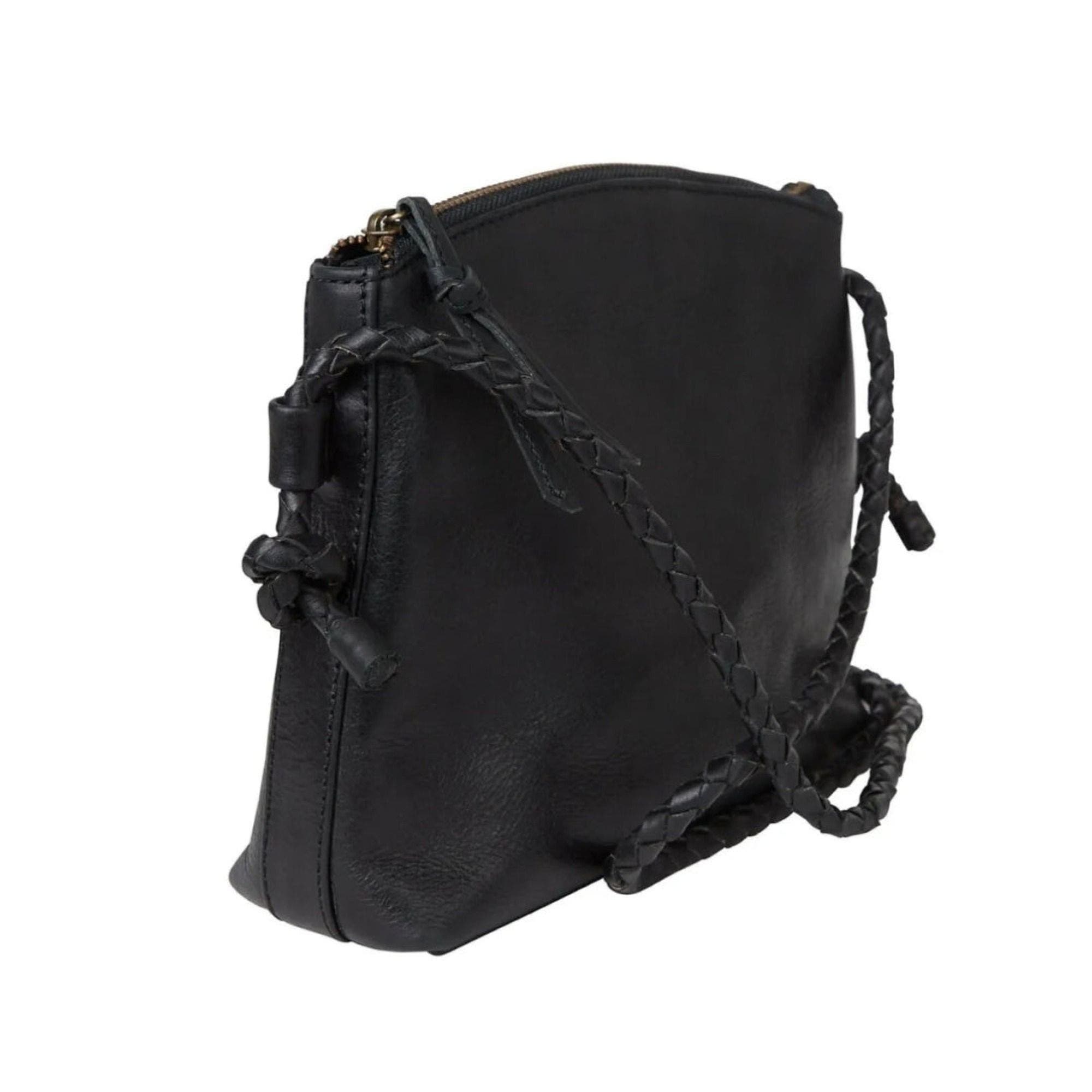 The Alexandra Leather Handbag, Alternate, color, Black