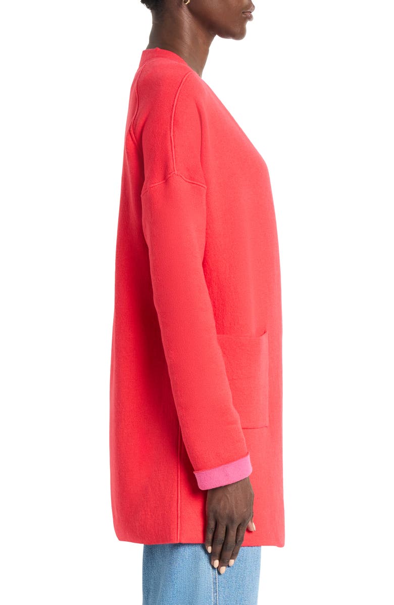 NIC+ZOE Sunset Breeze Patch Pocket Cardigan, Alternate, color, Haute Red