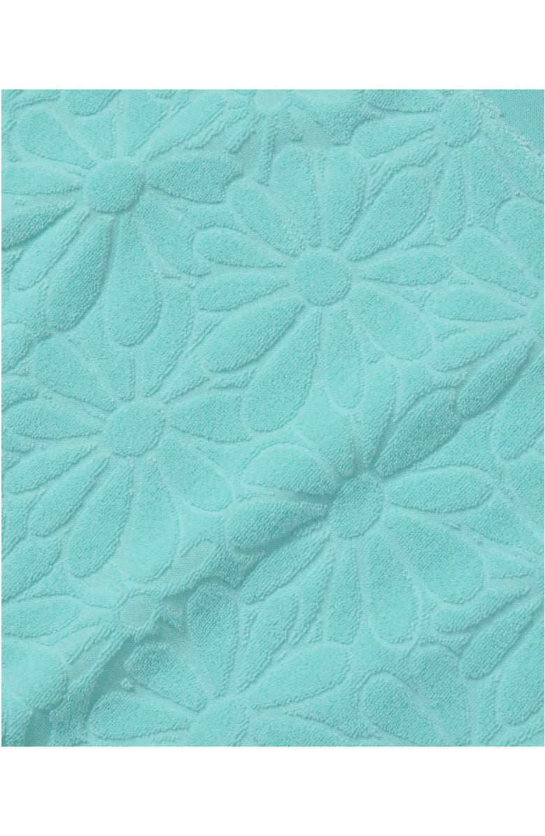 Lands' End Girls Terry T-Shirt, Alternate, color, Baja Blue Daisies