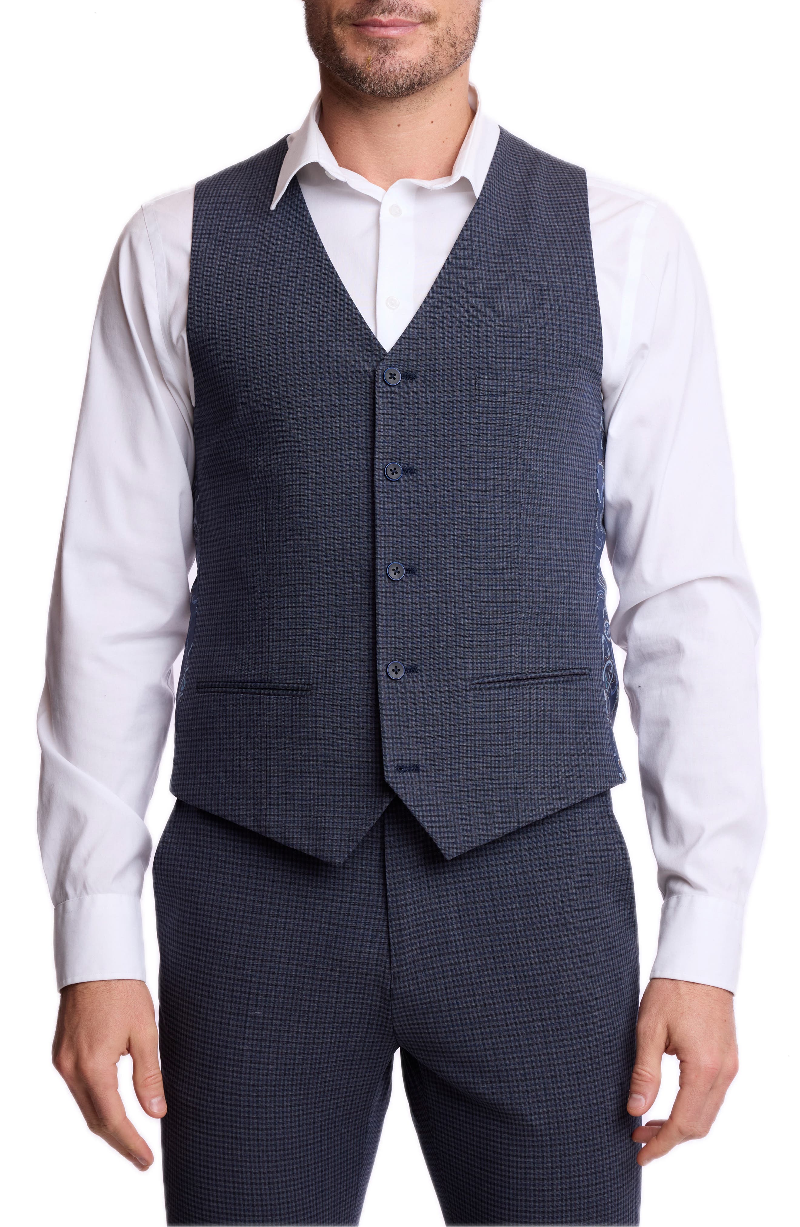 Eaton Slim Fit Stretch Suit Vest