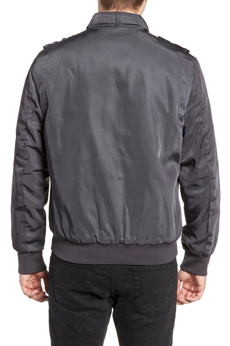 Men's Heavy Iconic Racer Quilted Lining Jacket, Alternate, color, CHARCOAL