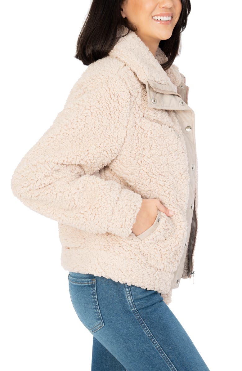 SWAT FAME KUT from the Kloth Maika Zip Front Fuzzy Jacket, Alternate, color, 