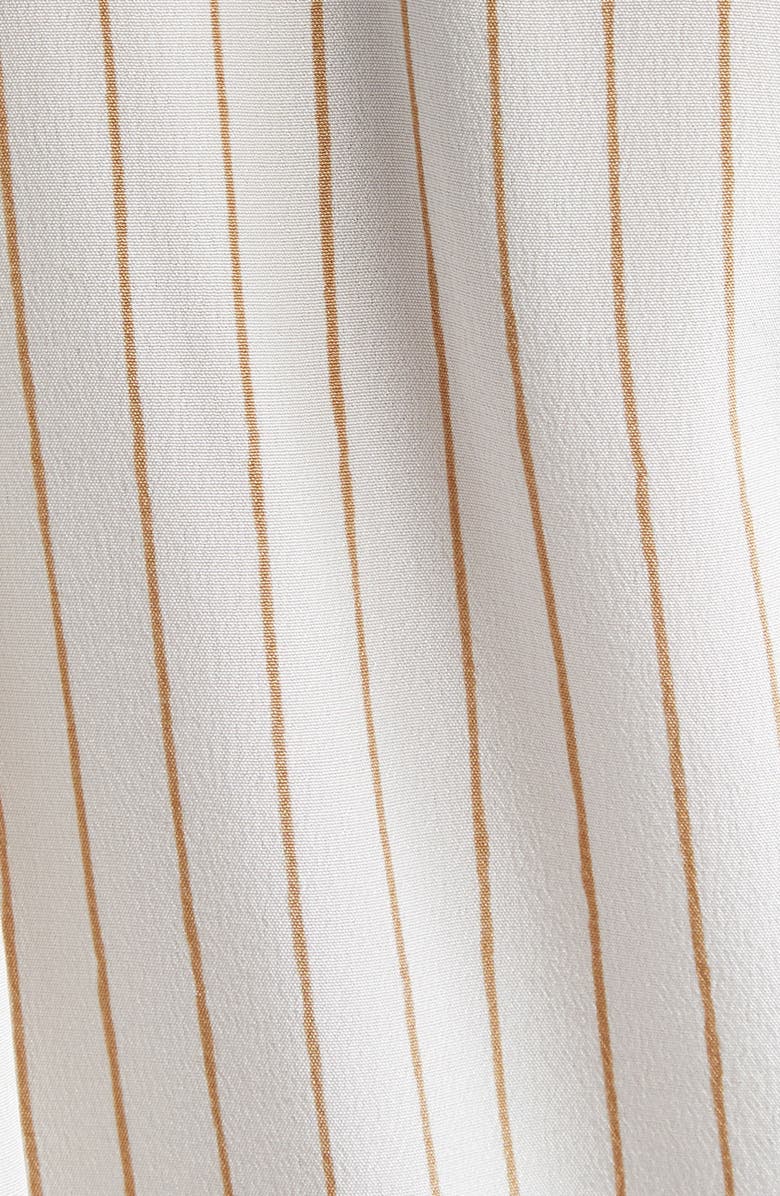 Max Mara Studio Lama Stripe Silk Crêpe de Chine Button-Up Shirt, Alternate, color, 