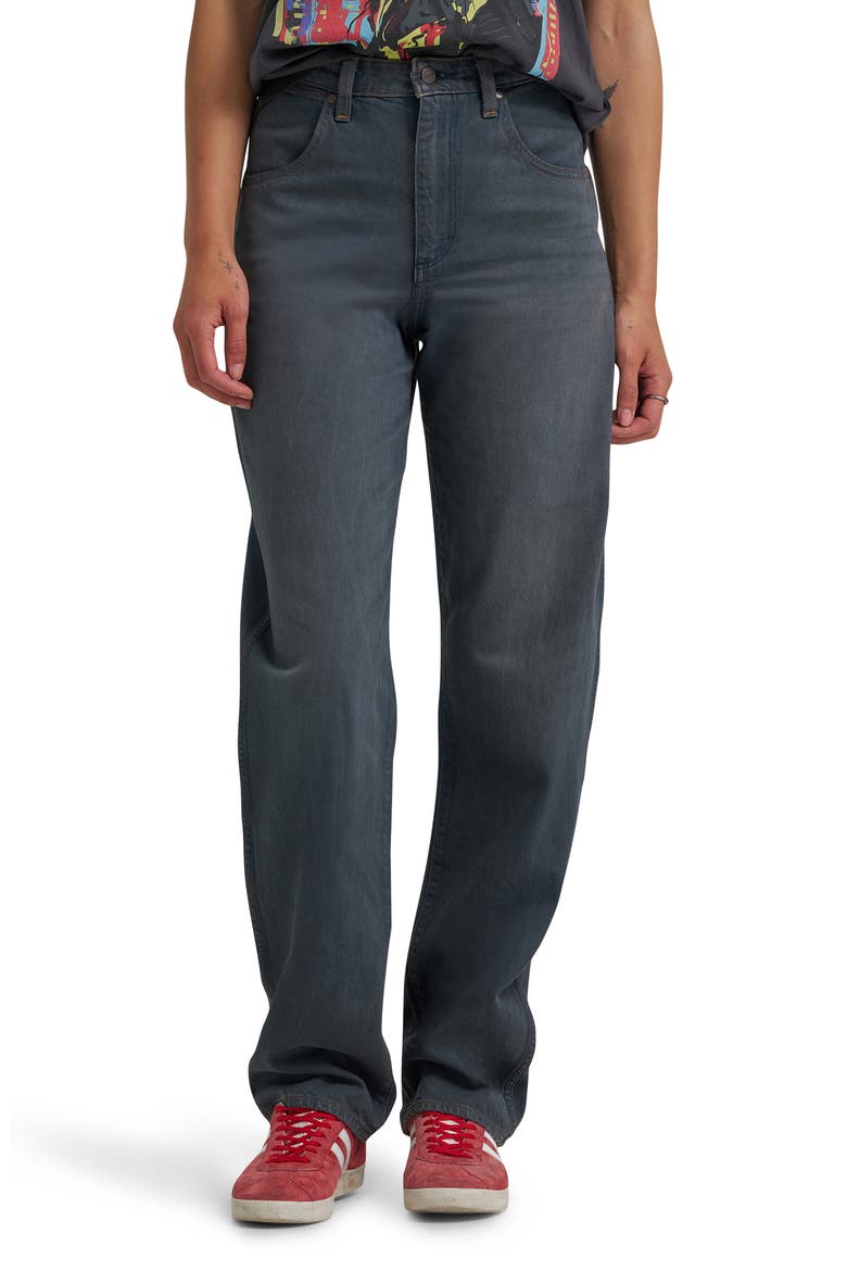 High Waist Ankle Barrel Jeans, Main, color, MOONSTONE FADE