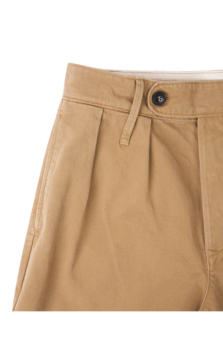 Fortela Straight Twill Cotton Trousers, Alternate, color, Camel