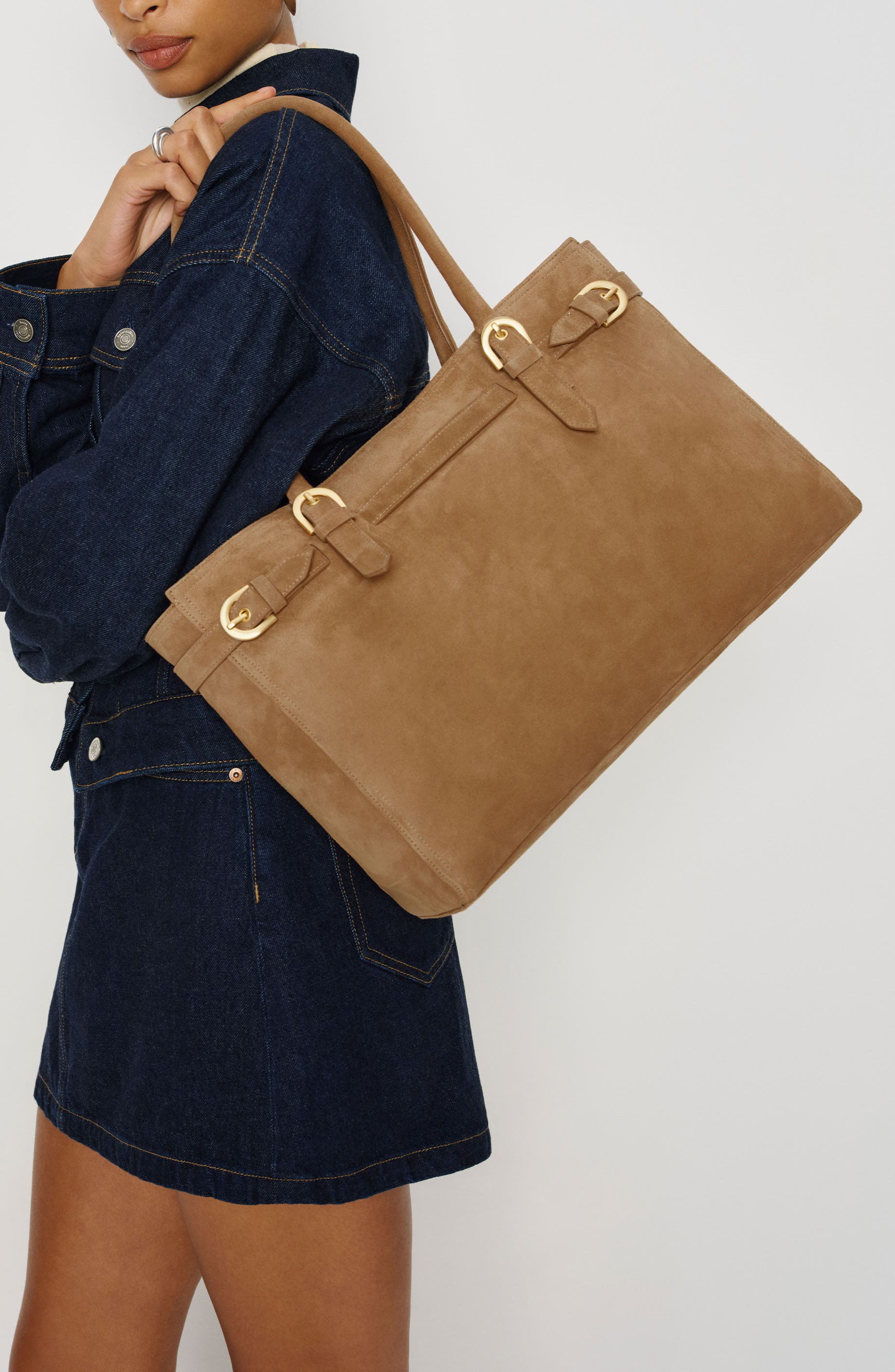 Dominique Tote, Alternate, color, BRACCO SUEDE
