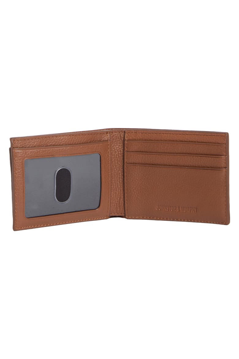 Sliding 2-in-1 Pebbled Leather Bifold Wallet, Alternate, color, TAN