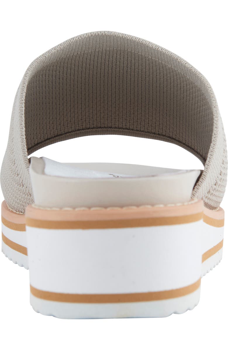 David Tate Aline Knit Wedge Slide Sandal, Alternate, color, Bone