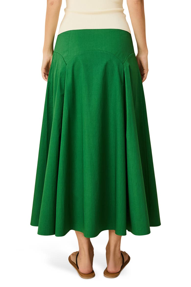 The Gael Pleated Maxi Skirt, Alternate, color, TENNIS GREEN