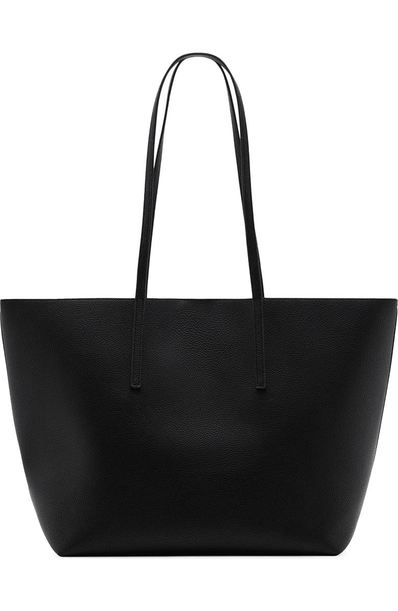 MANGO Pebble Faux Leather Shopper Bag, Main, color,