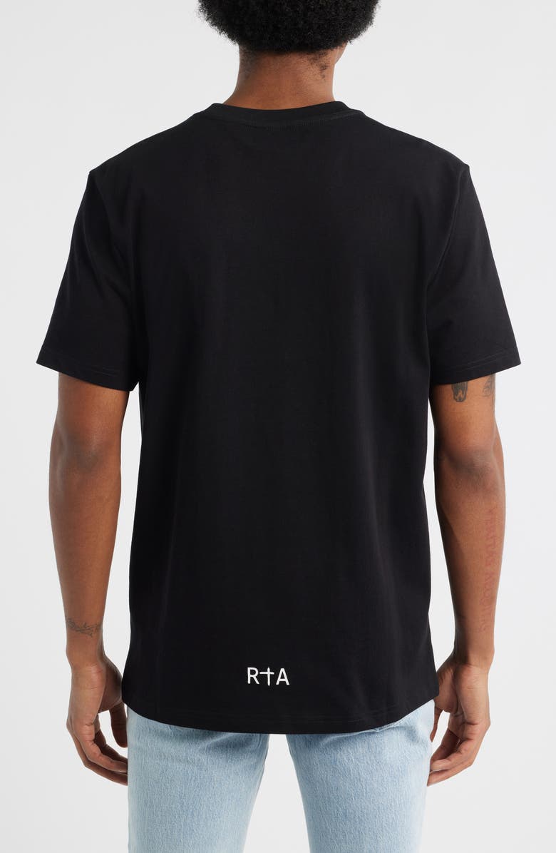 RtA Liam Logo Graphic T-Shirt, Alternate, color, Black
