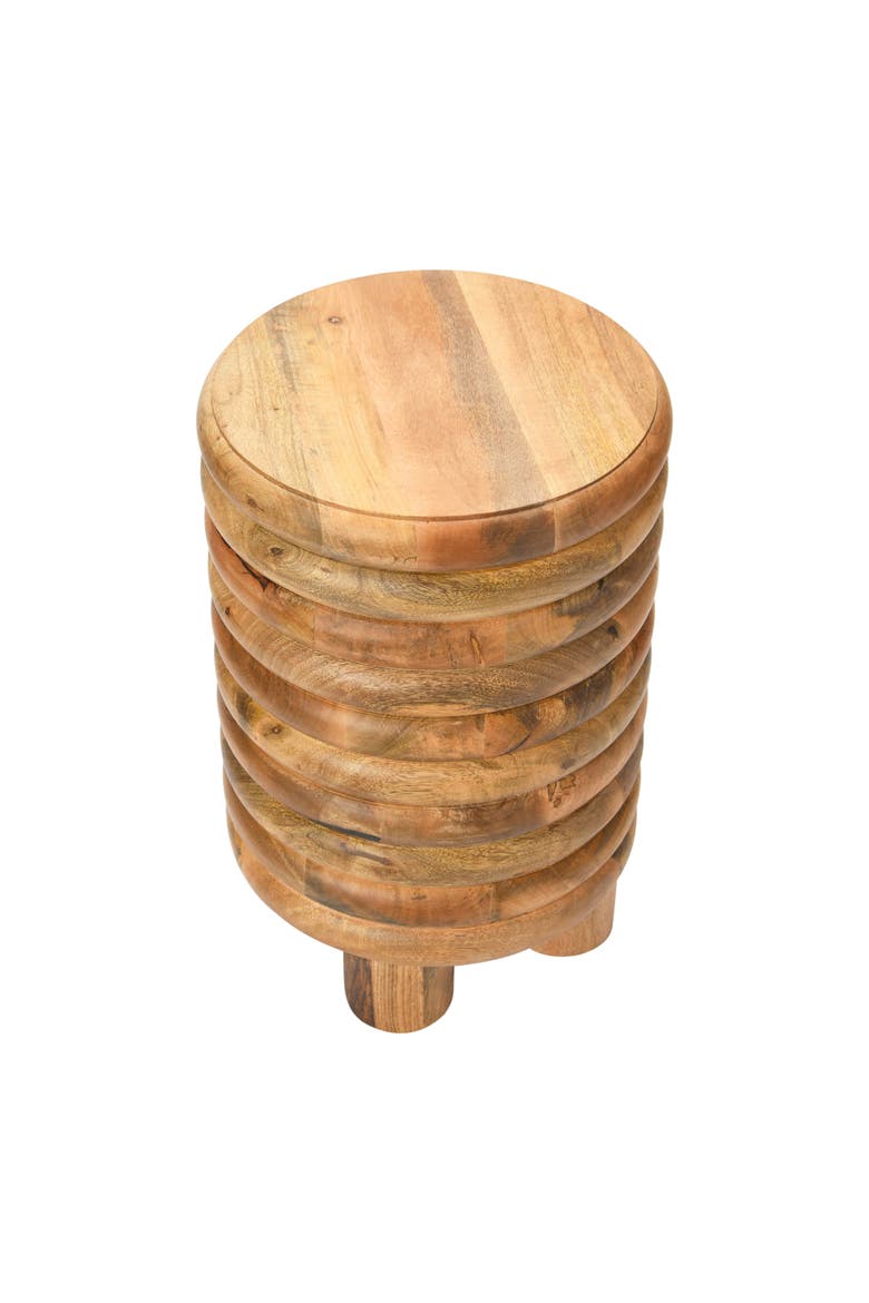 Dossier Vintage End Table or Stool, Alternate, color, Natural