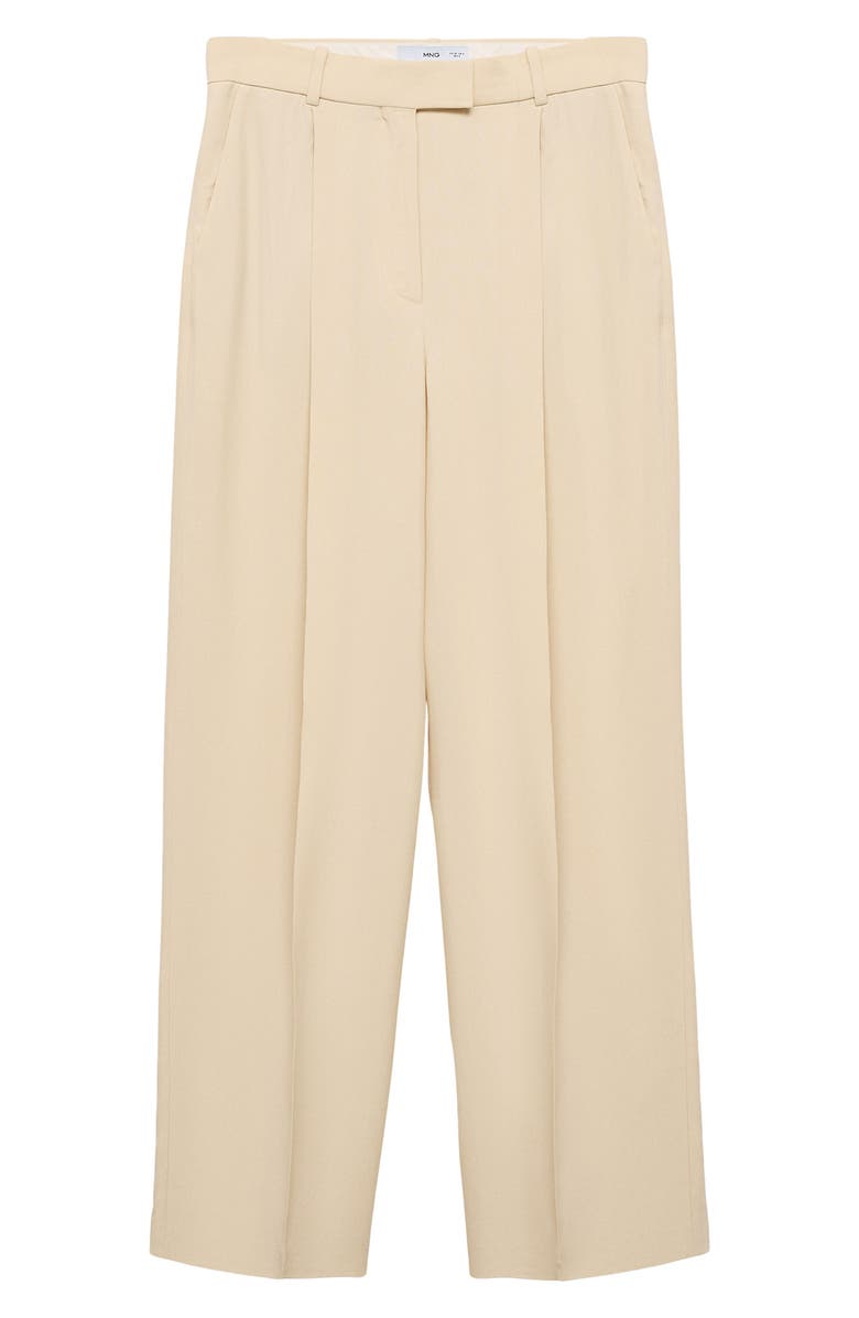 MANGO Suki Wide Leg Pants, Main, color, Vanilla