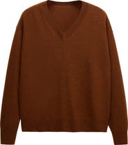 MANGO Wool V-Neck Sweater