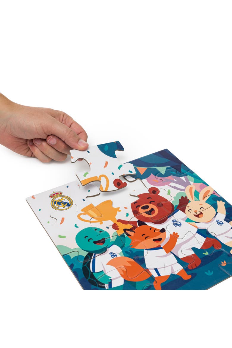 Real Madrid Soccer 12 Piece Children's Puzzle, Alternate, color, Blue Multi