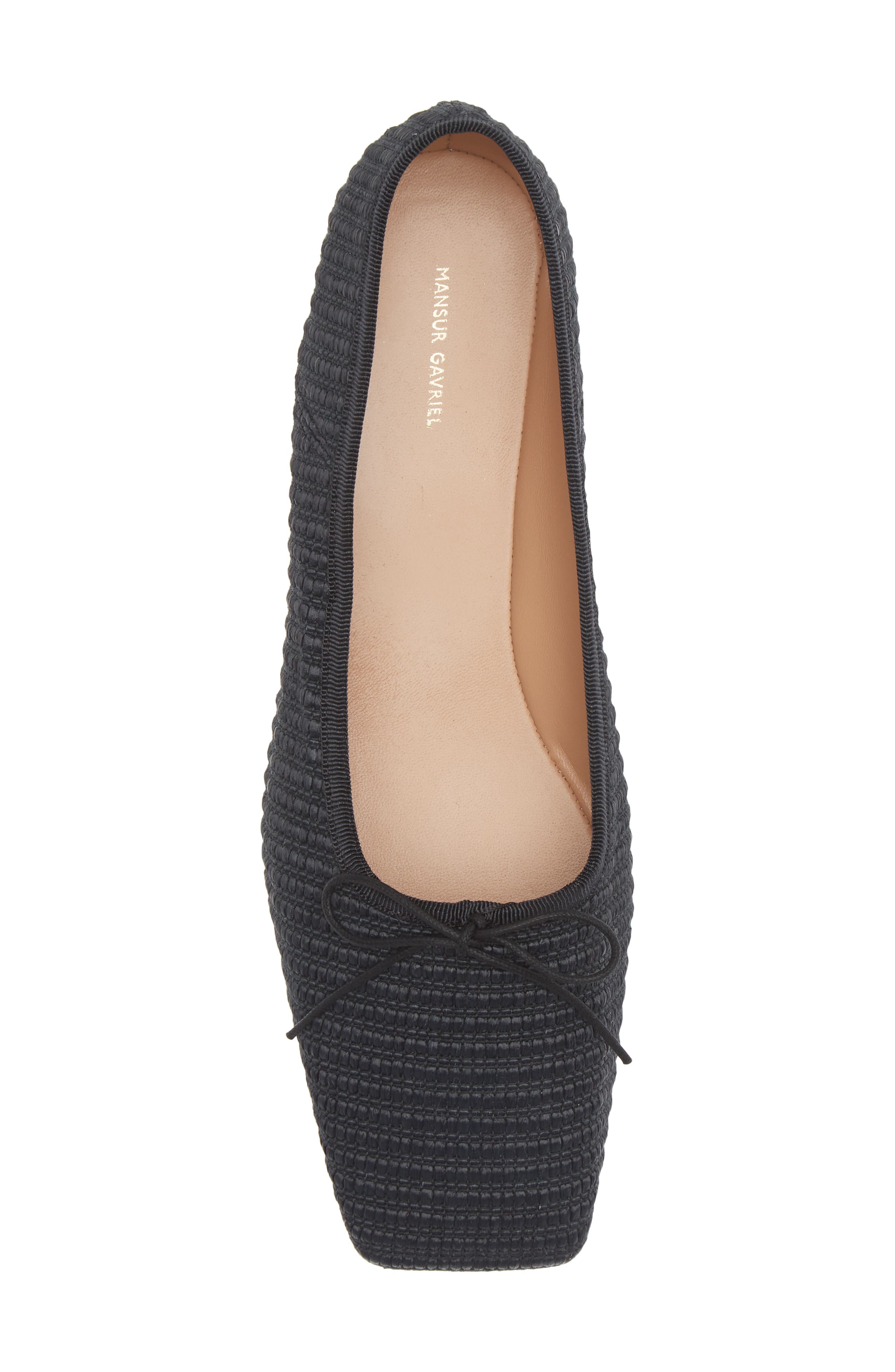 Mansur Gavriel Square Toe Ballerina Flat, Alternate, color, 