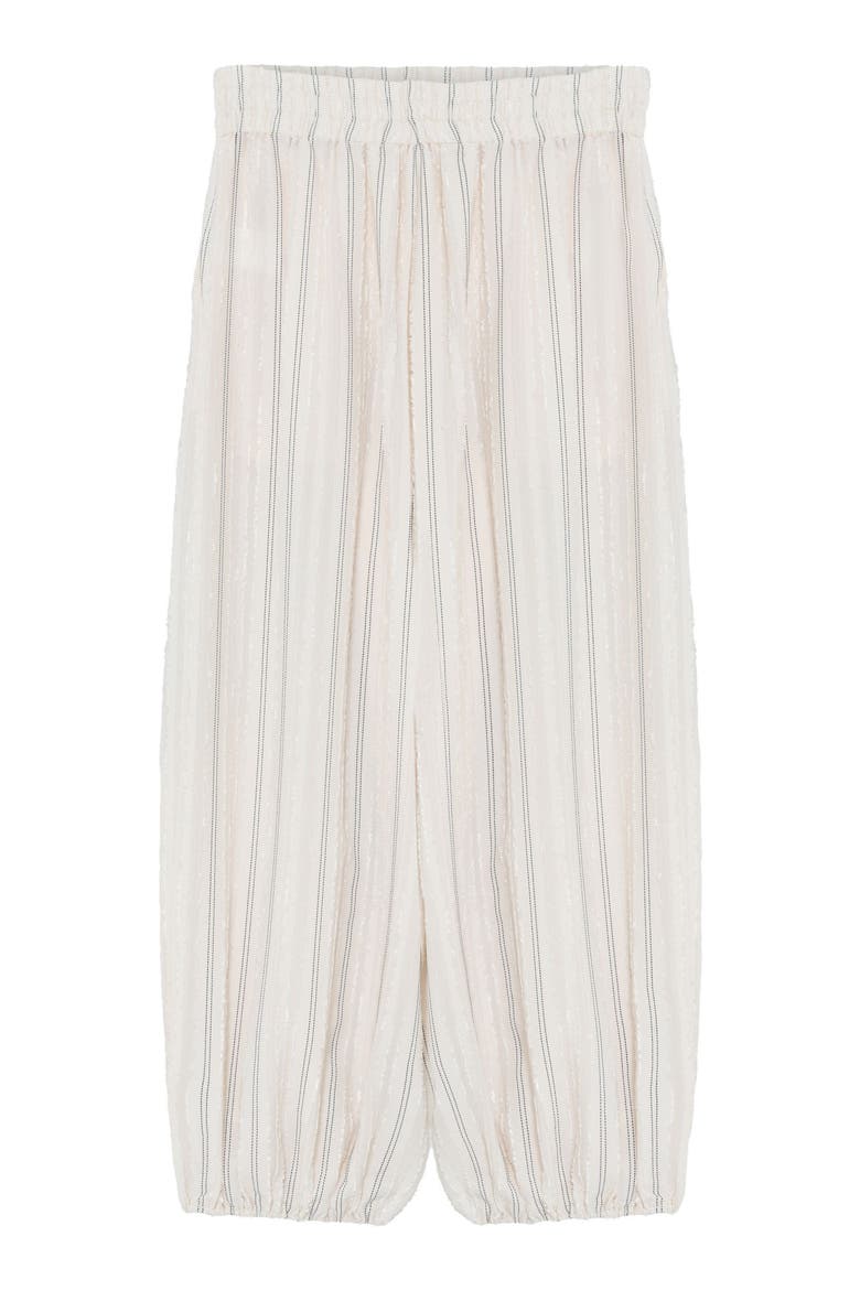 Harsha Raw Stripe Balloon Pants, Alternate, color, Jet Stream