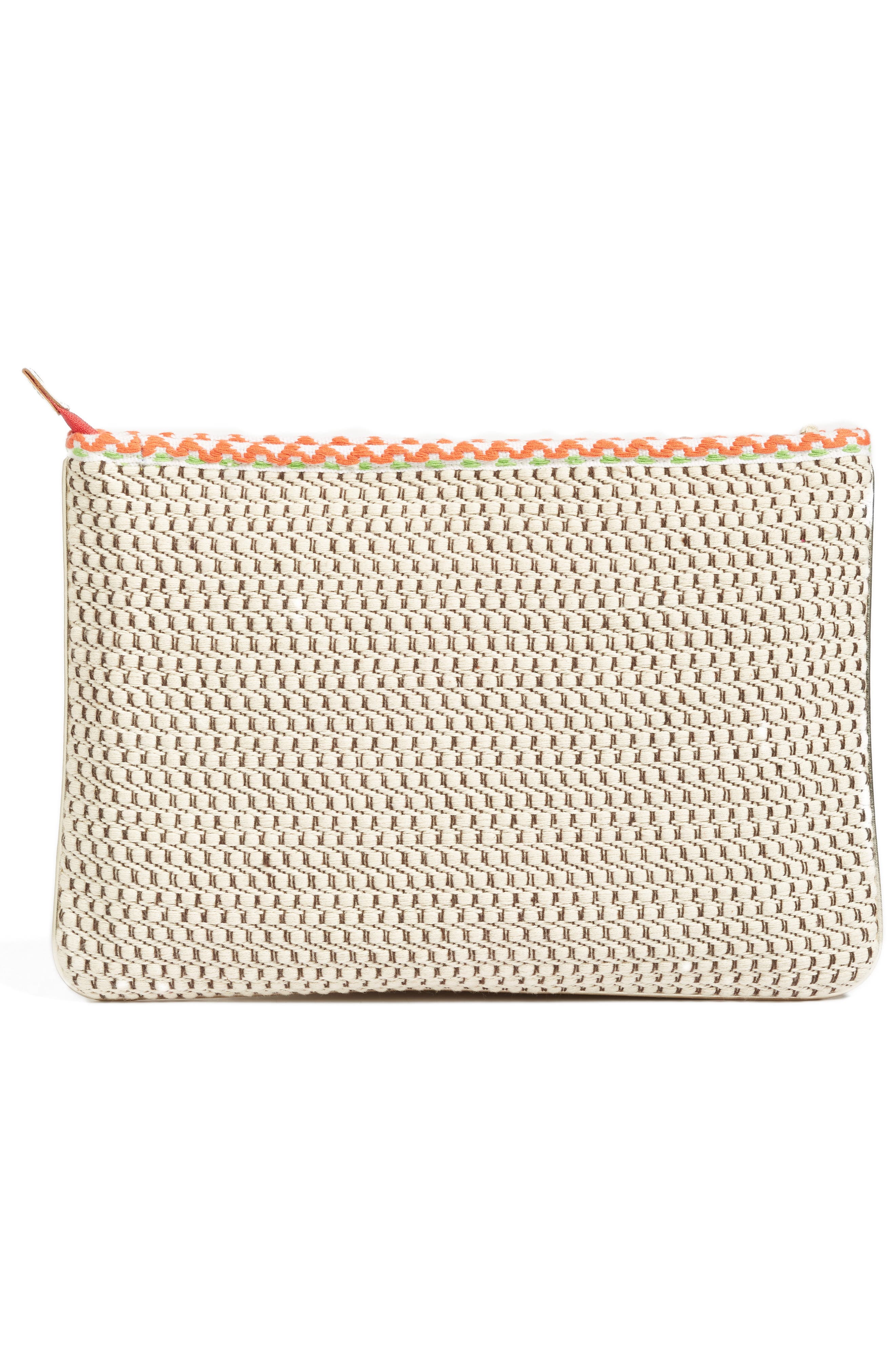 STEVEN by Steve Madden Embroidered Animal Clutch, Alternate, color, 