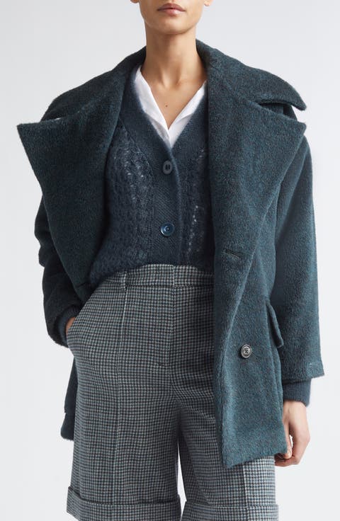 Double Breasted Alpaca & Virgin Wool Coat