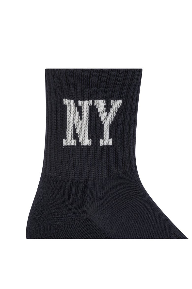 6-Pack Assorted Terry Quarter Crew Socks, Alternate, color, NAVY