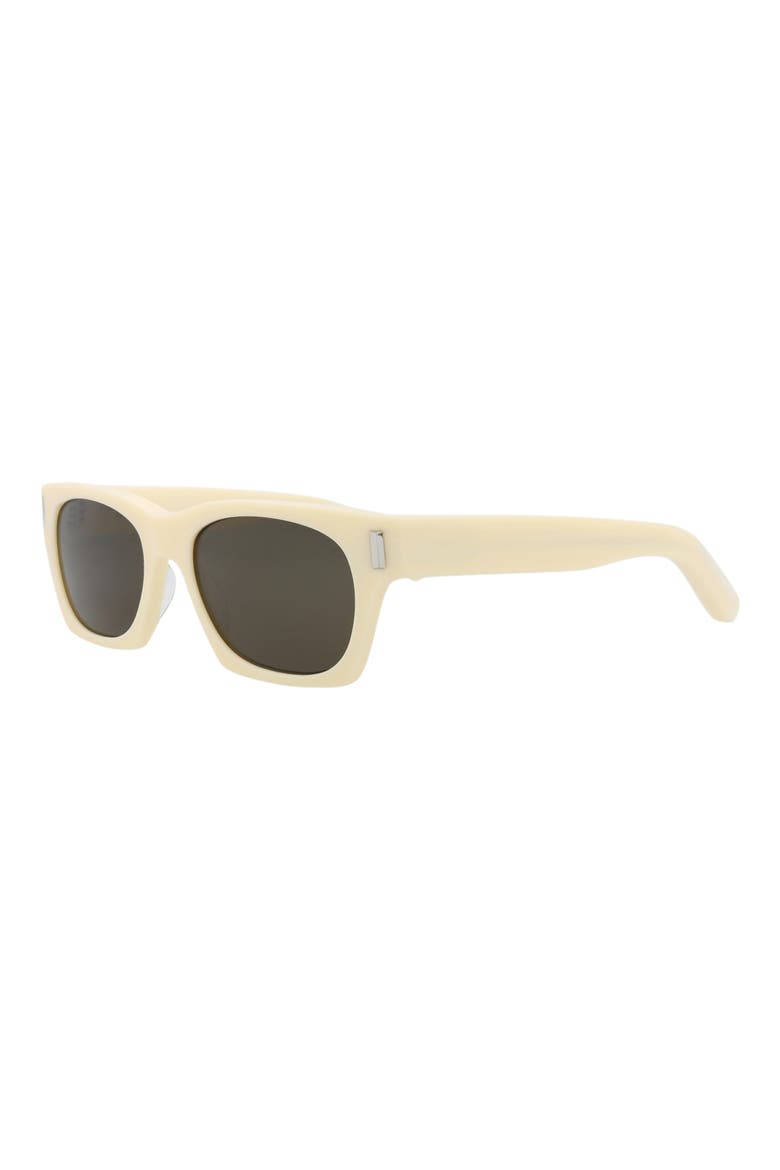54mm Square Sunglasses, Alternate, color, IVORY IVORY GREY