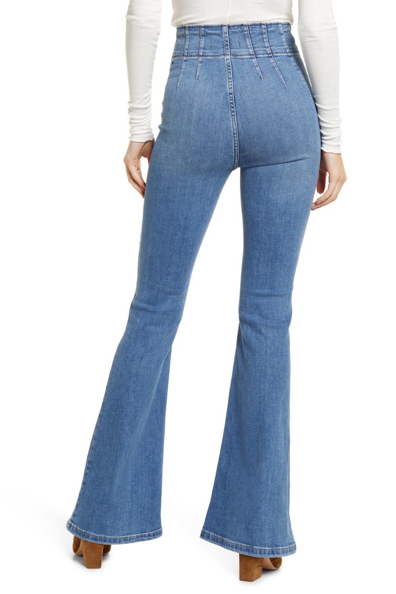 We the Free Jayde Flare Jeans, Alternate, color, SUNBURST BLUE