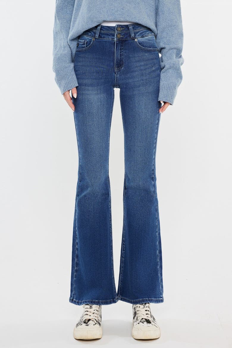 Vida High Rise Flare Jeans, Alternate, color, Medium Wash