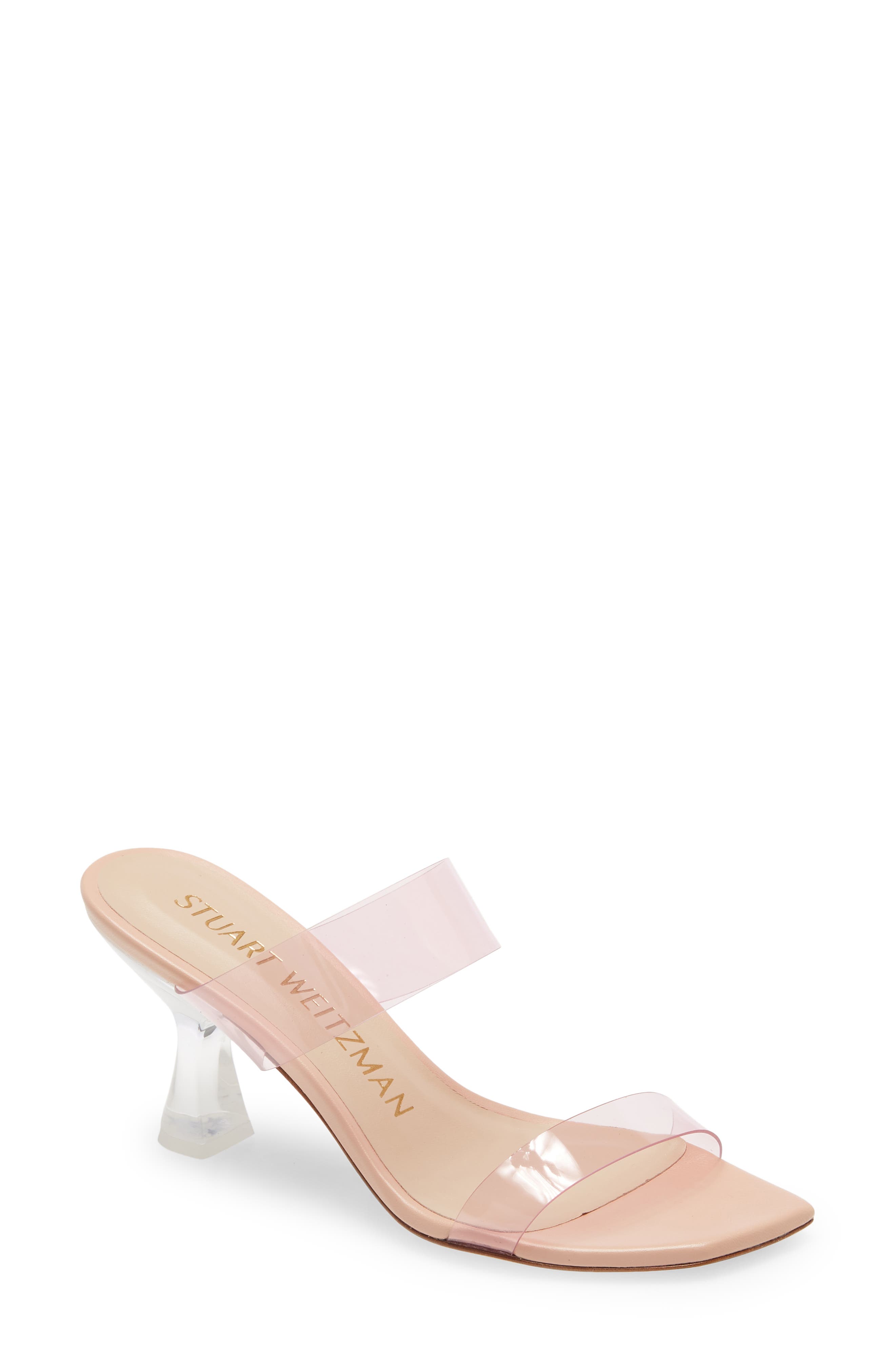Kristal Clear Sandal, Main, color, LIGHT PINK/ POUDRE