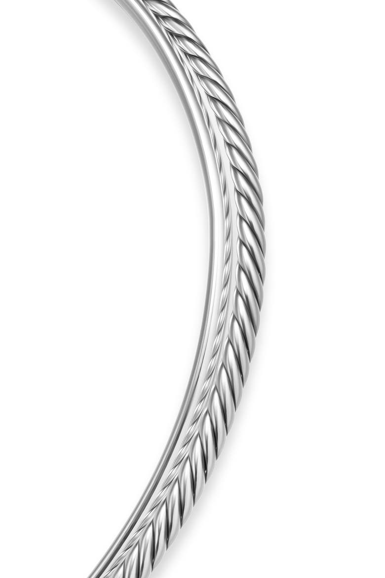 Bold Crossover Collar Necklace, Alternate, color, SILVER