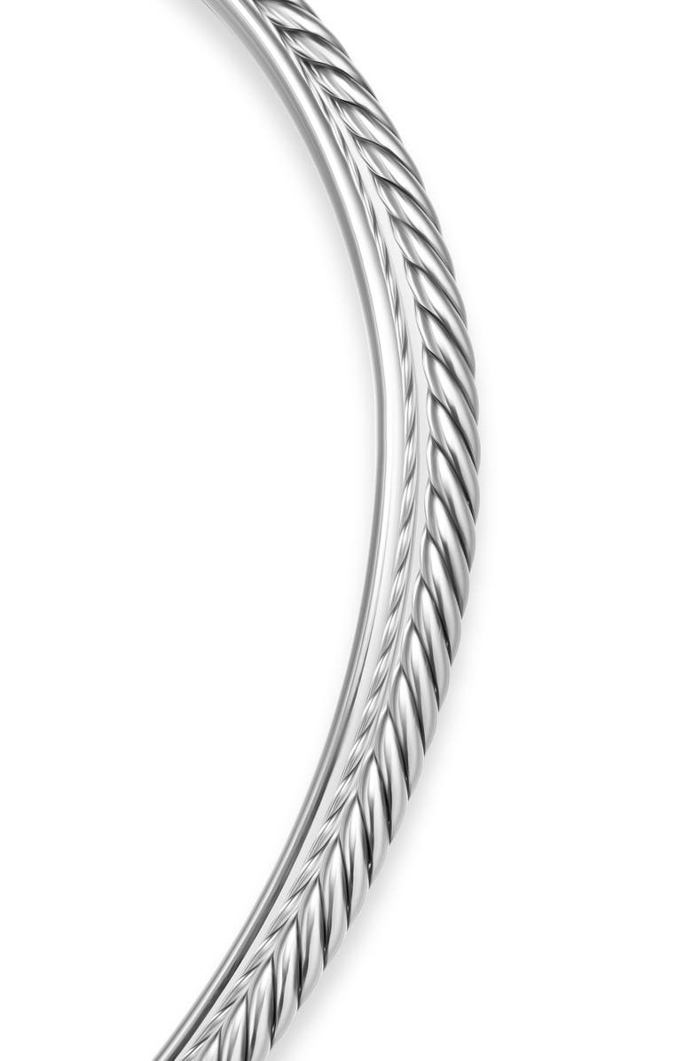 David Yurman Bold Crossover Collar Necklace, Alternate, color, Silver