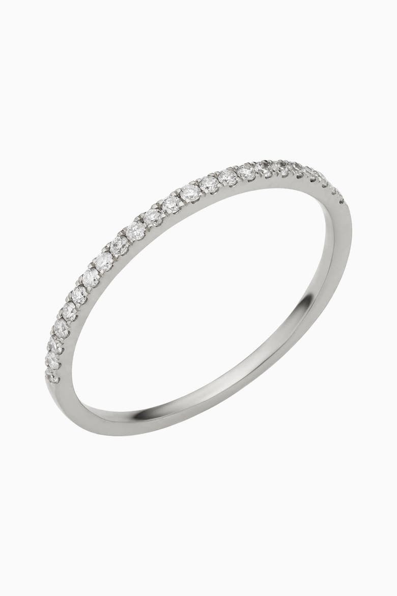14K Gold Regal Diamond Stack Ring, Main, color, White Gold