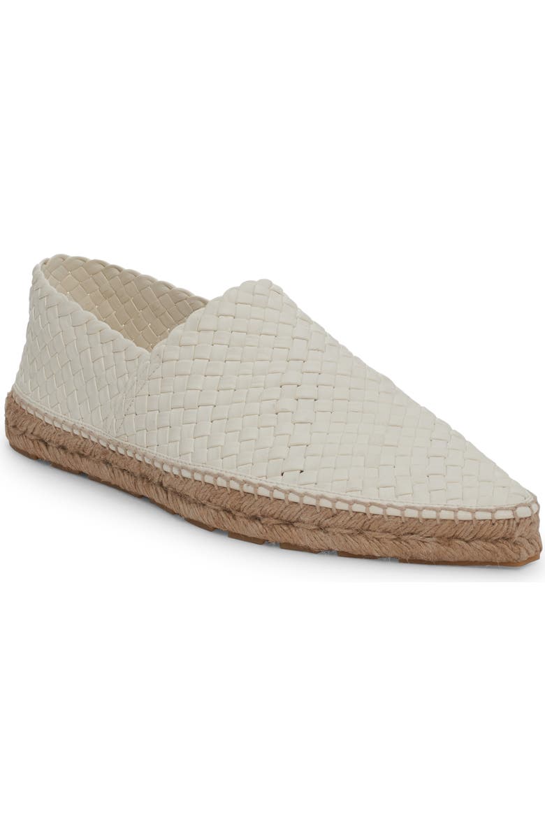 Bottega Veneta Intrecciato Leather Espadrille, Main, color, White