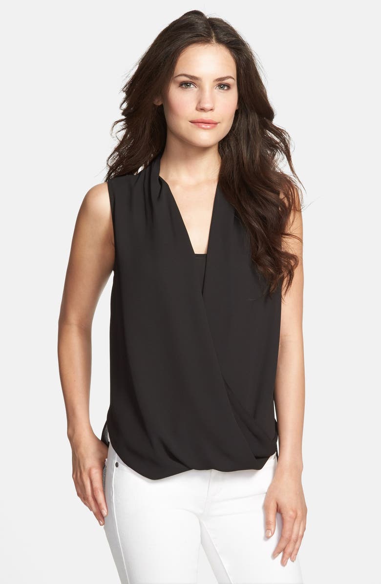 Vince Camuto Faux Wrap Shirttail Blouse, Main, color, 