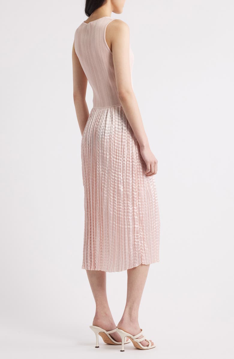 BOSS Fernani Mixed Media Dress, Alternate, color, Crystal Pink