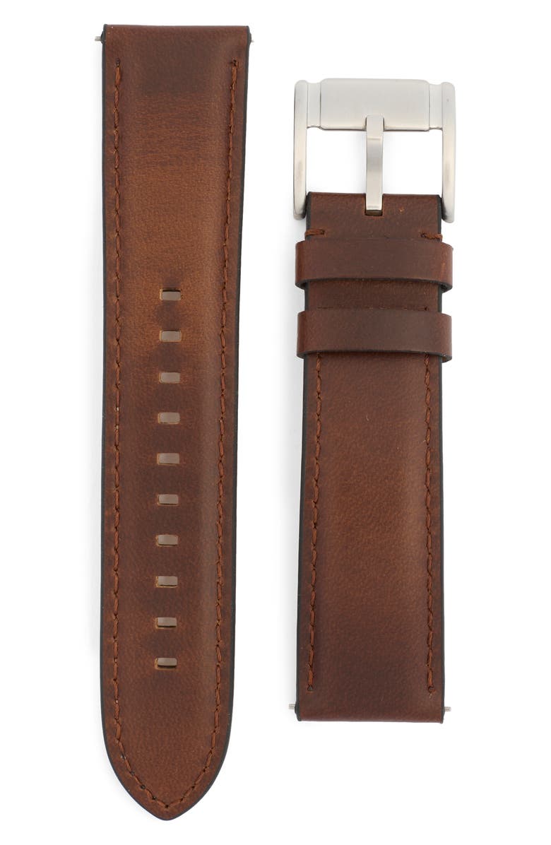 Fossil Fenmo Two-Tone Bracelet Strap & Leather Strap Watch, 44mm, Alternate, color, Two Tone/ Blue