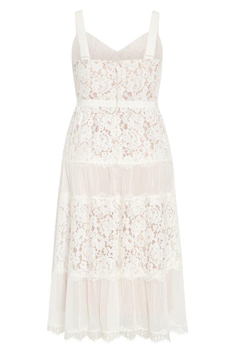 Rosalyn Sleeveless Lace Maxi Dress, Alternate, color, IVORY