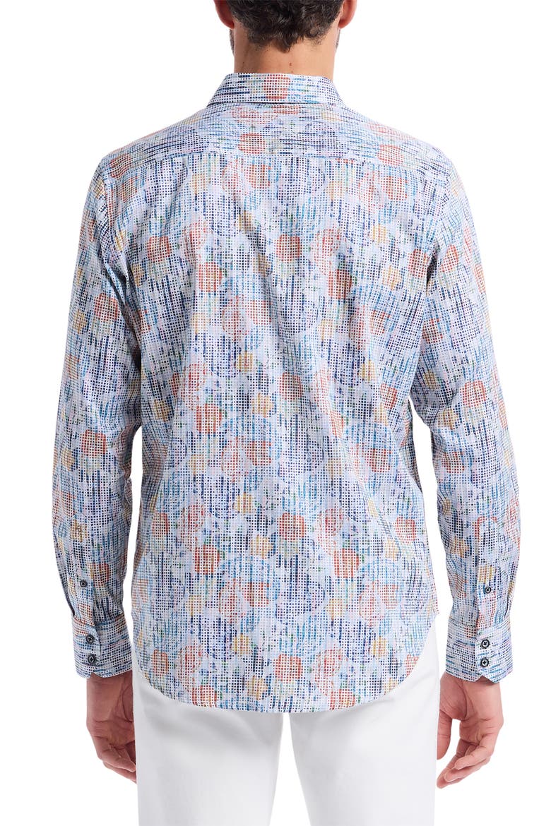 Dafen Floral Button-Up Shirt, Alternate, color, MULTI