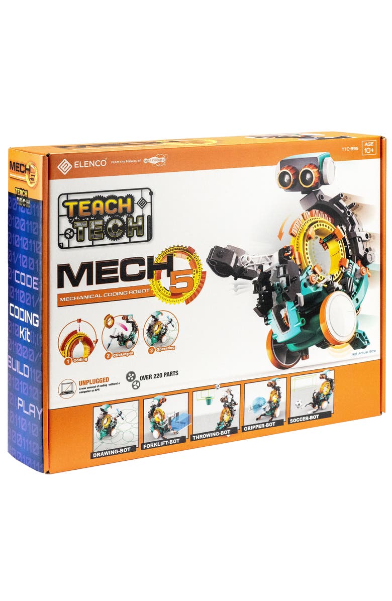 Teach Tech Mech 5 Mechanical Coding Robot, Alternate, color, Multicolored