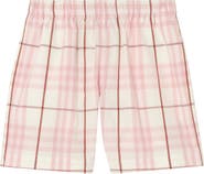 Burberry Check Cotton Shorts